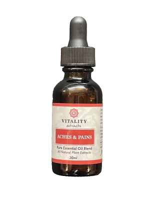 Vitality Extracts Aches & Pains 精油混合 30 毫升玻璃滴管瓶 — 第 1/4 张图片