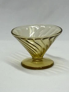 Federal Glass DIANA Amber Footed Cone-Shaped Sherbet - Picture 1 of 8