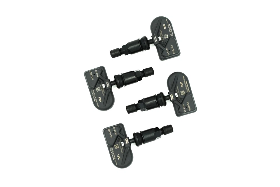 New 433 mhz TPMS Set With Black Stems 2008 2009 2010 2011 2012 2013 Audi R8 - Image 1 of 1
