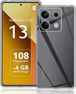 COVER CUSTODIA PER XIAOMI REDMI NOTE 13 5G TRASPARENTE TPU SLIM MORBIDA - Foto 1 di 9