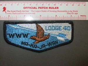 Boy Scout OA 40 Ma-ka-ja-wan flap 9576CC - Picture 1 of 1