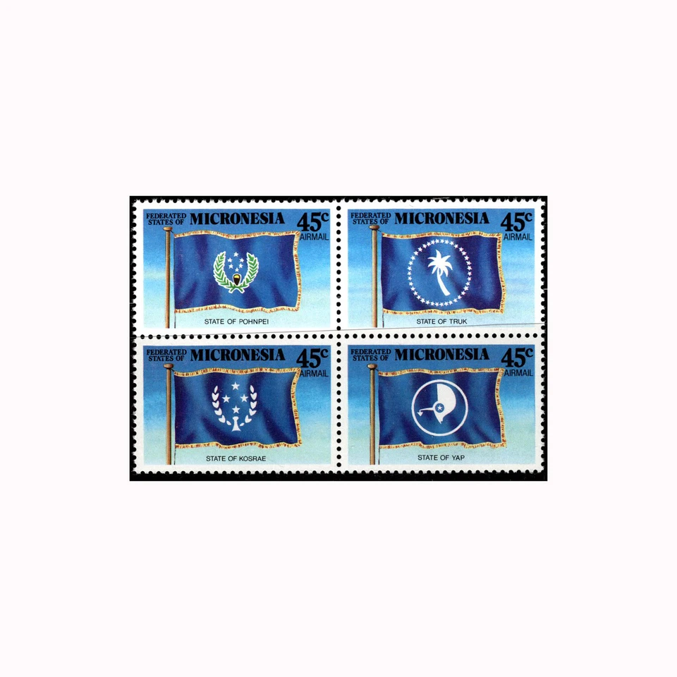 Micronesia, Sc #C42a, MNH, 1988, BANDERAS Foto 1 de 1