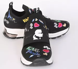 Karl Lagerfeld Mattia Slip-On Sneaker~Damen 11~NEU~Paris~bestickt~Schuhe - Bild 1 von 6