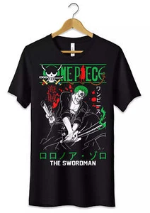 T-Shirt Maglietta Anime Zoro One Piece Tshirt Ninja Spadaccino S M L XL XXL - Picture 1 of 3
