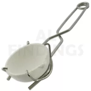 All Sizes 1" 2" 3" Whip Tongs Tong & Ceramic Melting Dish Jewellery Working Tool - Picture 1 of 22