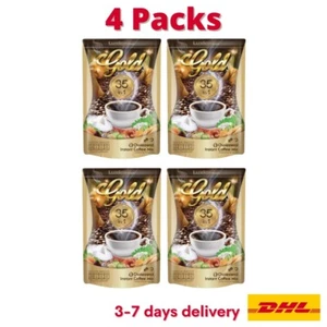 4 Packungen Luxica Gold Instant Kaffee Mix 35 in 1 Kräuter Ohne Zucker Diät Getränk Gesund - Bild 1 von 8