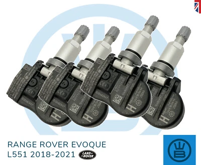 RANGE ROVER EVOQUE L551 TPMS tyre pressure valve sensor genuine 2018-2021 - Image 1 of 4