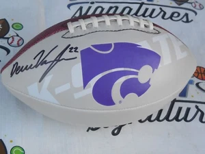 Chris Deuce Vaughn signiert Kansas K State KSU Wildcats Fußball Beckett BAS COA - Bild 1 von 2
