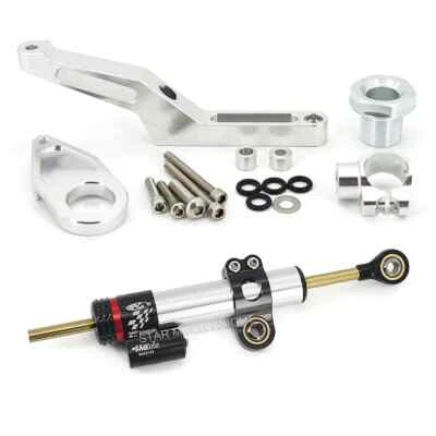 Kit de soporte de montaje de amortiguador de dirección para Kawasaki Ninja ZX-6R ZX636 2009-2019 Foto 1 de 4