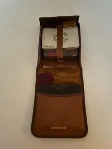 Vintage Game Set in Leather Carrying Case "Play Kit" by Deluxe - Picture 1 of 7