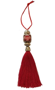 1x Red Tassel Pendant MAN Windscreen Window Styling Interior Cabin Truck Lorry - Picture 1 of 1