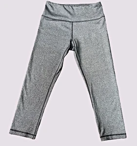 Lululemon Wunder Under Crop Hi-Rise *21" Heathered Black Size XS - Picture 1 of 7