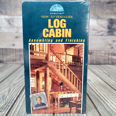 Log Cabin Assembling and Finish How To Guide (VHS, 1992 Hometime) New Sealed HTF - Image 1 of 4