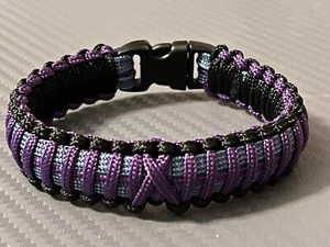 Consapevolezza del cancro esofageo * Bracciale Paracord - Foto 1 di 2