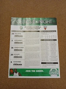 Boston Celtics Game Program 12-3-10 Please view photos - Picture 1 of 9