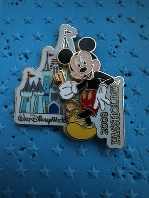 Disney Pin Mickey Mouse -  2008 Passholder Exclusive - Walt Disney World Castle - Image 1 of 2