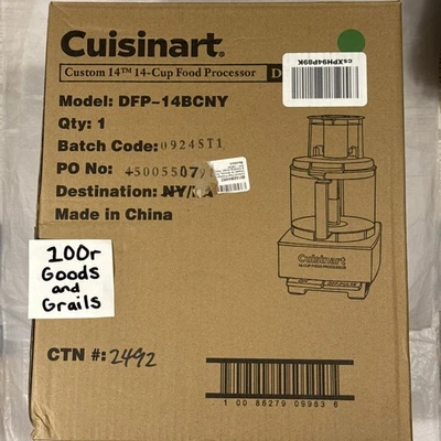 Cuisinart Food Processor 14-Cup Stainless Steel DFP-14BCNY Brand New FAST SHIP - Image 1 of 4