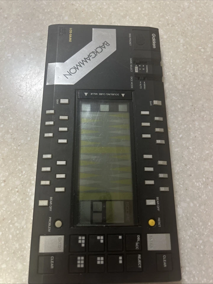 Tandy Vintage  Backgammon Game Radio Shack LCD - Image 1 of 1