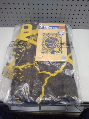 Северо-западный тканый жаккардовый плед Indiana Pacers 46 x 60 дюймов новый в упаковке сделано в США - Изображение 1 из 4