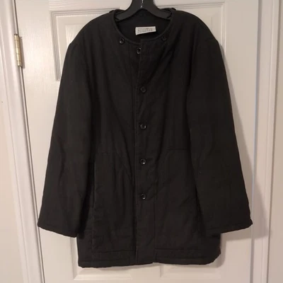 Abrigo Maison Margiela 6 Algodón Archivo Tareas Talla 40 Negro Foto 1 de 4