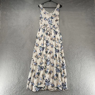 Lucky Brand Maxi Dress Womens Medium Cottagecore Floral V-Neck Sleeveless Boho - Image 1 of 4