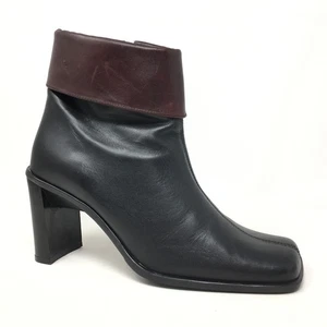 Santana Canada Waterproof Ankle Boots Booties Shoes Womens Size 9 Black Leather - Picture 1 of 9