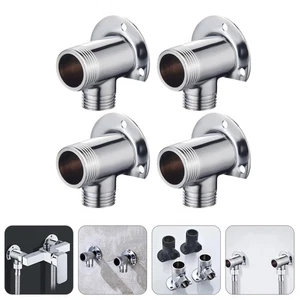 4 Pezzi Accessori Base Doccia Sistema Apparecchi Espositi Montaggio Convertitore Superficie - Foto 1 di 12