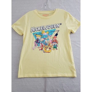 Sale Nickelodeon Rugrats Youth Top Large Yellow Graphic Short Sleeve Crew Neck - Picture 1 of 7