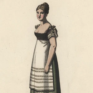 Wittich Nationaltheater Ifelle Oper Sargines Kostüm koloriert Radierung 1812 - Bild 1 von 3