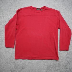 Vintage J Crew Oarsman Shirt Mens M Red Long Sleeve Cotton - Picture 1 of 12