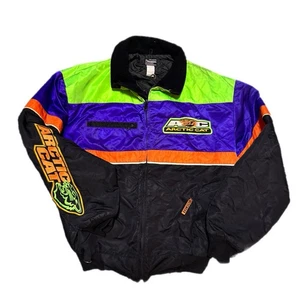 Arctic Top Cat 90s Snowmobile Racing Jacket L Embroidered Thinsulate Bomber - Picture 1 of 14