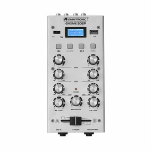 Omnitronic Gnome-202P Mini Mezclador DJ de 2 Canales con Bluetooth y Reproductor de MP3 (si... - Imagen 1 de 1