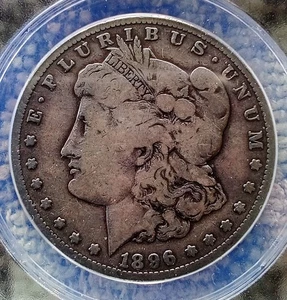 1896 S  Morgan Silver Dollar ANACS Graded VG 10 Condition. - Picture 1 of 4