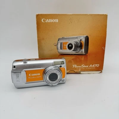 Cámara digital Canon PowerShot A470 7,1 MP - naranja - probada Foto 1 de 4