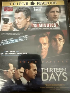 15 Minutes / Frequency / Thirteen Days - DVD - NEW Triple Feature - Picture 1 of 2