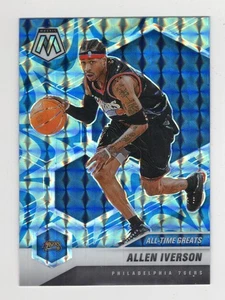 2020-21 Panini Mosaic Reactive Blue #292 Allen Iverson Philadelphia 76ers HOF - Picture 1 of 2