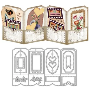 Folding Greeting Card Cutting Dies Card Making Die Cut Label Carbon Steel Die... - Picture 1 of 7