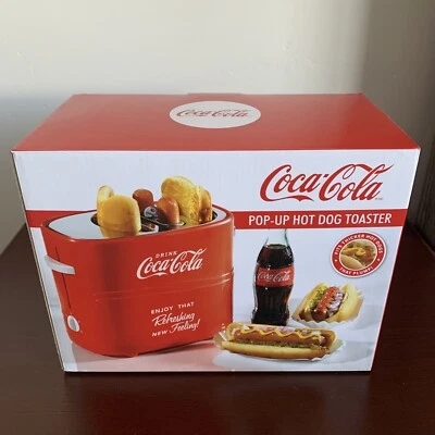 Vintage Coca Cola HDT600COKE Pop-Up Hot Dog Toaster Sealed - Image 1 of 3