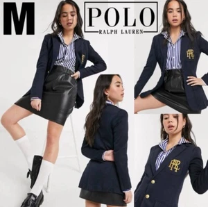 NWT $399 POLO Ralph Lauren Knit Cotton-Blend Blazer Aviator Navy / Gold - Picture 1 of 11