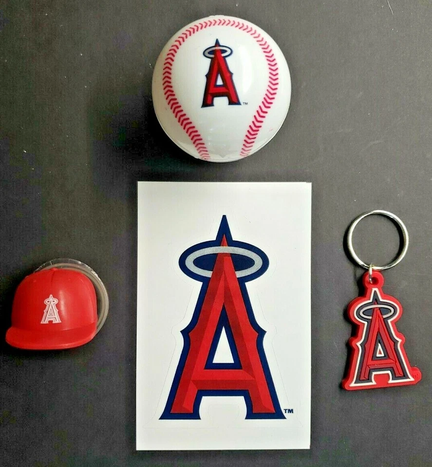 California Angles Baseball Vending Charms Lot of 5 Ball, Helmet, Key Chain 295 - Image 1 of 1