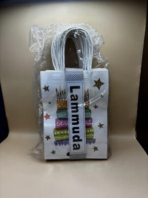 Sacos de papel para cupcake de alta qualidade Lammuda 24 quilates NOVOS sacos brancos para decoração de festa - Imagem 1 de 3