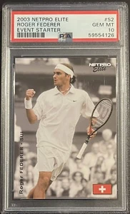 2003 NETPRO ROGER FEDERER ELITE EVENT STARTER #S2 ROOKIE RC 3 @ PSA 10 - Picture 1 of 2