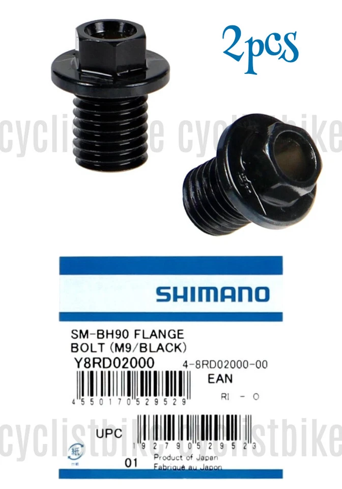 Shimano Sm-bh90 Brake Hose Flange Connecting Bolt Black