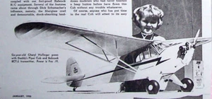 J-3 CUB PLAN + BUILDING ARTICLE for Chuck Hollinger 70" Scale RC Model Airplane - Picture 1 of 11