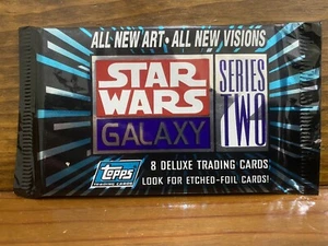 1994 STAR WARS TOPPS GALAXY SERIES TWO 8 DELUXE TRADING CARDS NEW - Picture 1 of 2