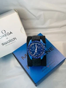 Omega x Swatch Mission to Neptune w/ Black Stingray Strap Invicta w/ papers - Picture 1 of 5