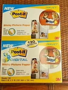 3M Post It Sticky Picture Paper Digital 130 Sheets 4x6 SP46130C Matte 5mil New - Picture 1 of 8
