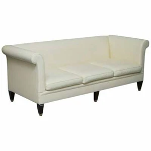 RRP £15,000 FULLY RESTORED RALPH LAUREN BROMPTON 3 - 4 SEATER LEATHER SOFA - Picture 1 of 12