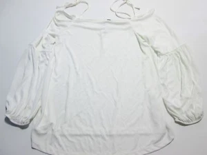 NWT Asos Womens Size 10 Maternity Off Shoulder Shirt White Long Sleeve Straps - Picture 1 of 5