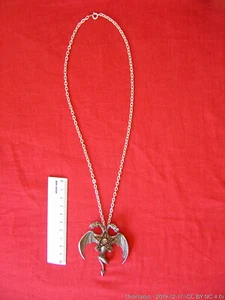 Necklace Alchemy Gothic England P268 Hex Dragon - Foto 1 di 3